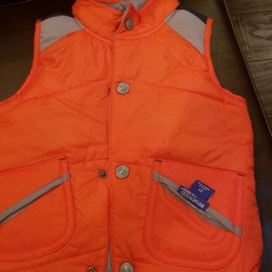 Orange Fleece Vest